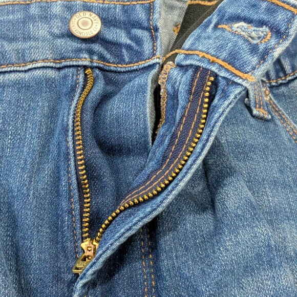 Old Navy Women's Power Straight High Rise Blue Denim Jeans, Plus Size 26 Long - Picture 10 of 11